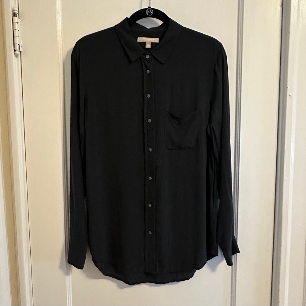Banana Republic button down, dark slate grey, M, GUC